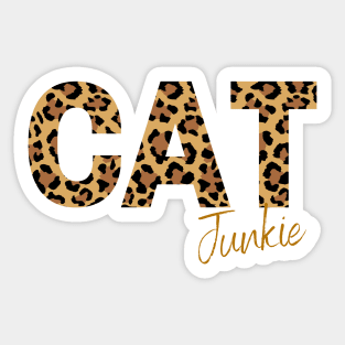 Cat junkie Sticker